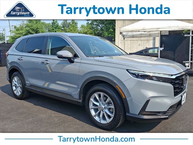 2024 Honda CR-V EX in Sparkle Silver Metallic — front three-quarter view